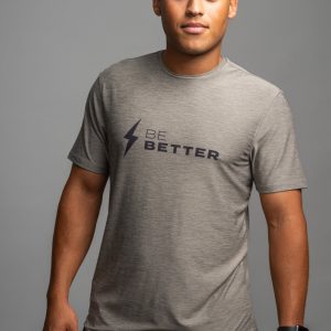 SuperSoft BE BETTER Short Sleeve Shirt - Grey