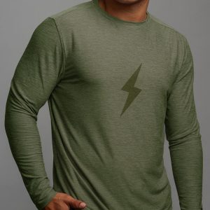 SuperSoft BOLT Long Sleeve Shirt - Olive Green