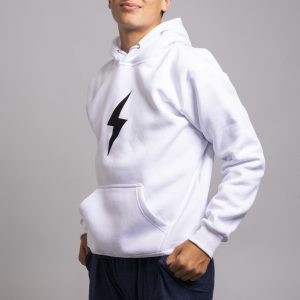 BOLT Hoodie - White/Black Bolt