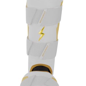 BRUCE BOLT Gold Series Leg Guard - GOLD WHITE