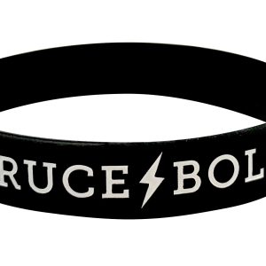 BRUCE BOLT Silicone Stretch Bracelet - Black