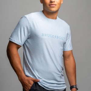 SuperSoft BRUCE BOLT Short Sleeve Shirt - Baby Blue