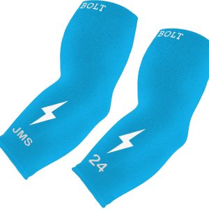 Personalized BRUCE BOLT Graduated Compression Premium 3/4 Arm Sleeve -  MIAMI BLUE
