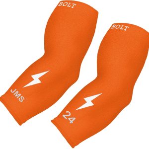 Personalized BRUCE BOLT Graduated Compression Premium 3/4 Arm Sleeve - ORANGE