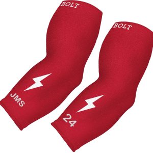 Personalized BRUCE BOLT Graduated Compression Premium 3/4 Arm Sleeve - RED