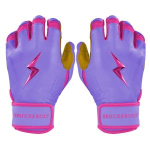 PREMIUM PRO BADER Series Short Cuff Batting Gloves - LAVENDER