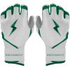 PREMIUM PRO CHROME Series Long Cuff Batting Gloves - GREEN