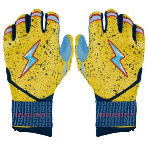 PREMIUM PRO NOOTBAAR Series Long Cuff Batting Gloves - NOOTBAAR YELLOW