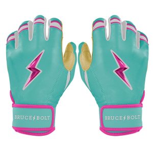 Fernando Tatis Jr. Signature Series Short Cuff Batting Gloves - Mint/Pink