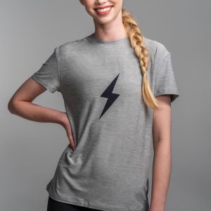 Women's SuperSoft BOLT Short Sleeve Shirt - Grey